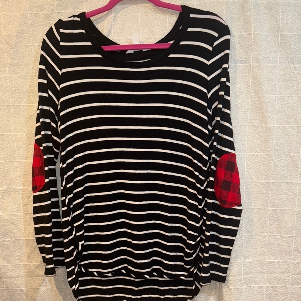 Market & Spruce Black and White Top